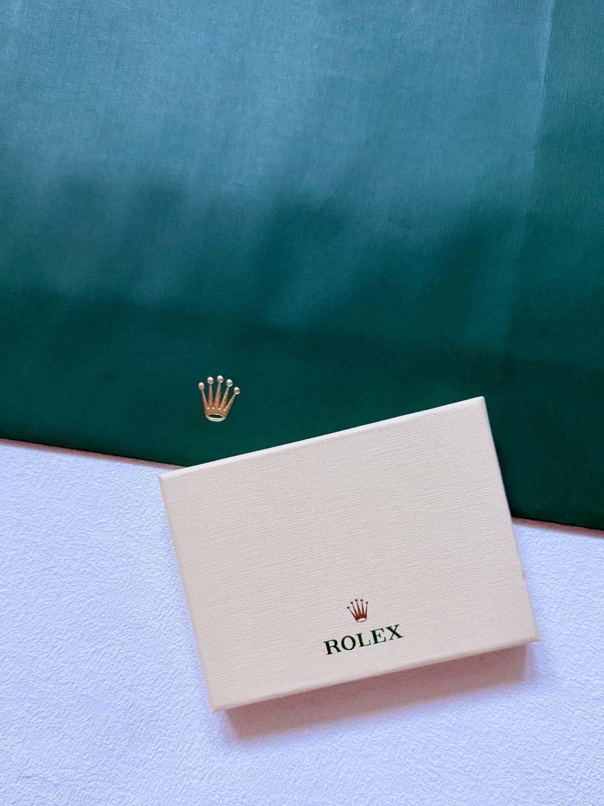 Rolex Signature Leather Brown Credit Card Holder Wallet- New in Box, AD Gift