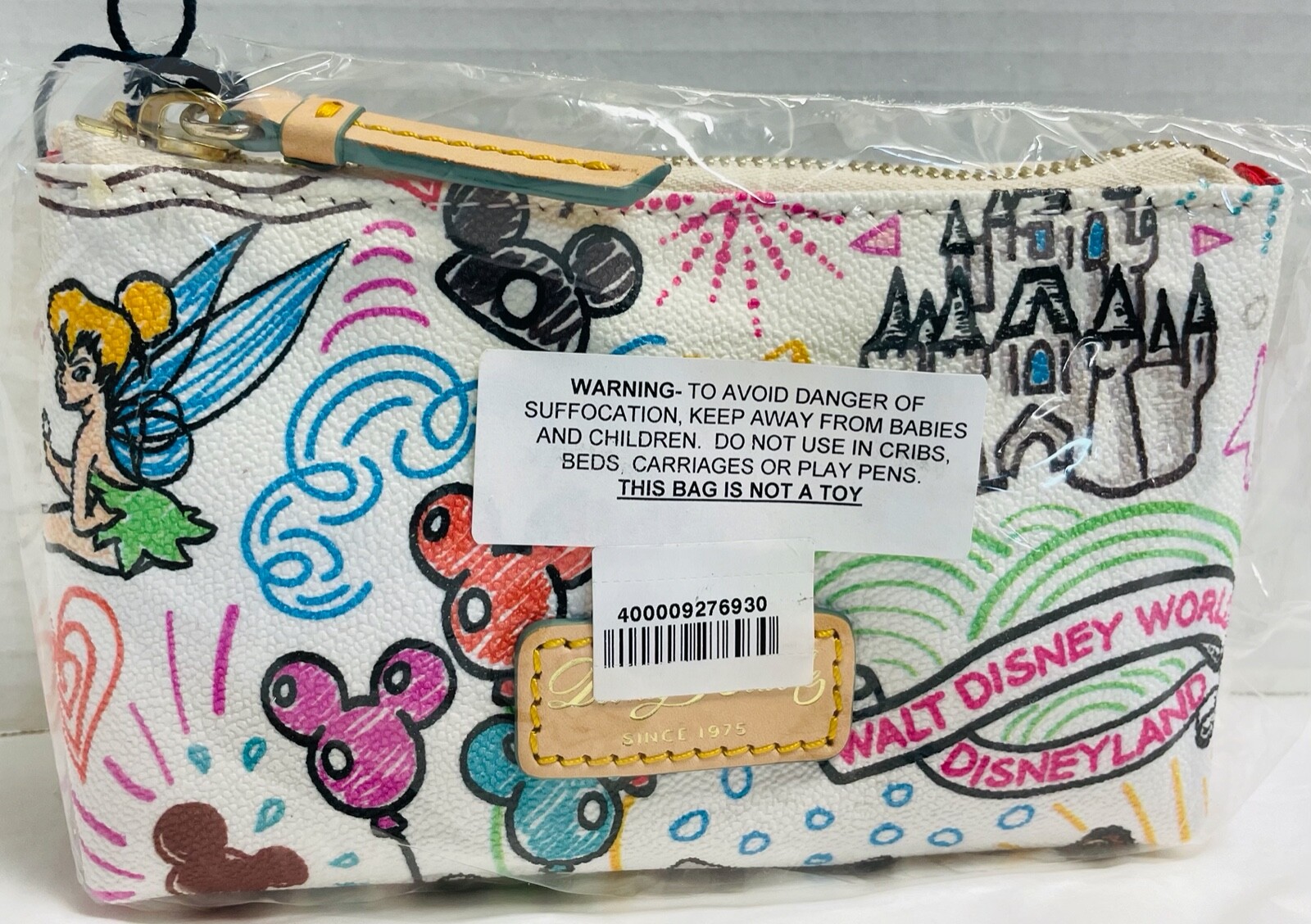 NEW*Dooney & Bourke*Disney Parks*Sketch*Cosmetic/Utility Bag*21143L S167B