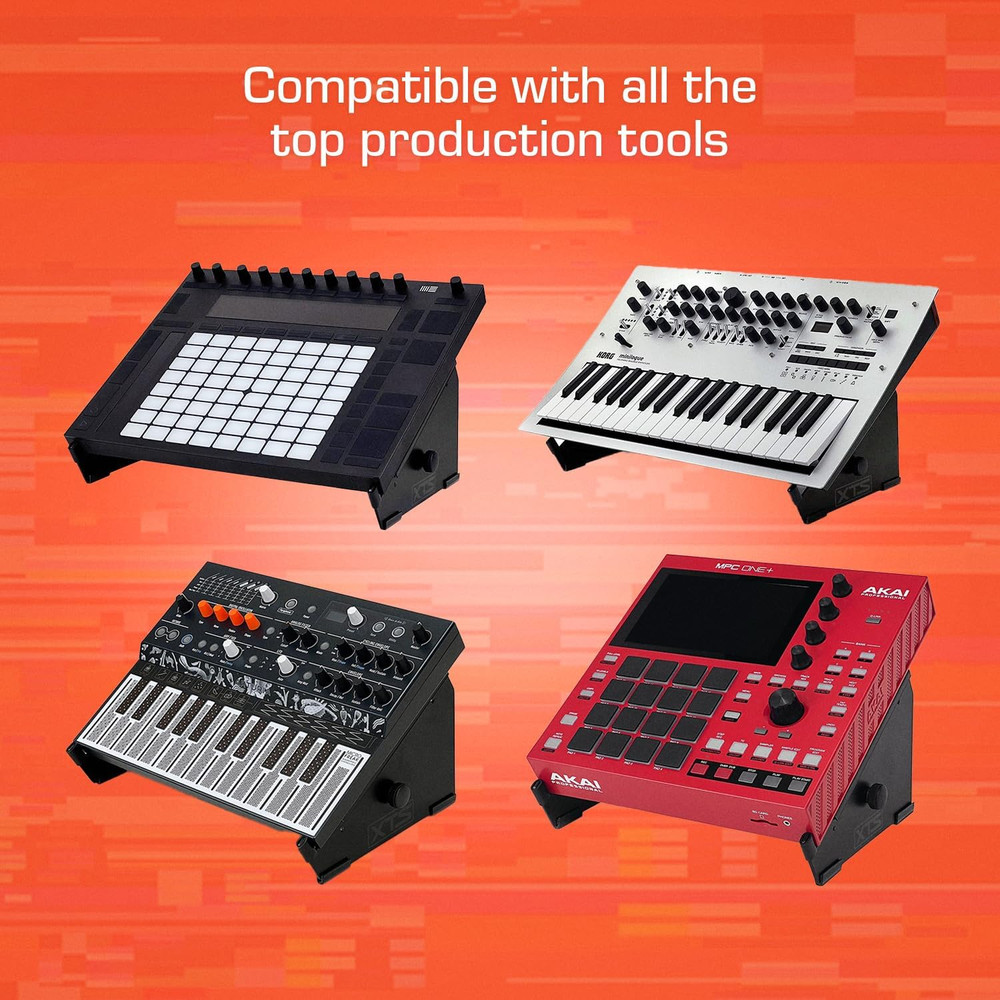 XTS Large Desktop Stand for Samplers, Synths, MIDI Controllers, and Drum Machine