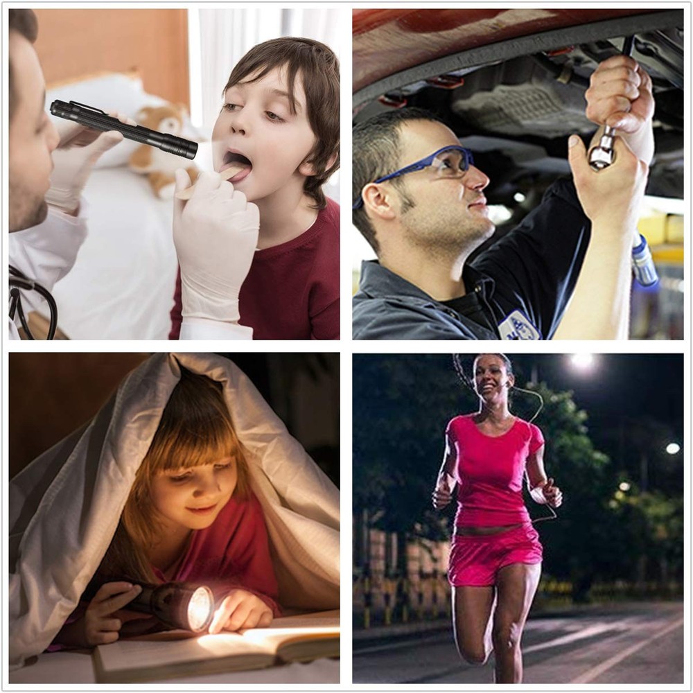 COSMOING LED 1 PCS--Zoomable Pen Flashlight, 1 Flashlight