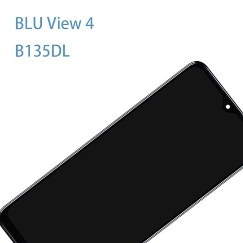 LCD Screen Display Touch Digitizer Assembly Frame Replacement for BLU View 4
