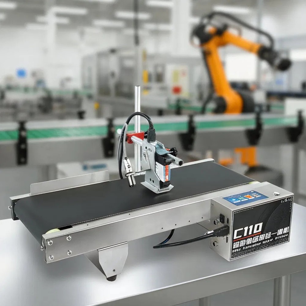 C110 High-Speed Mini Conveyor Inkjet Printer for Industrial Use