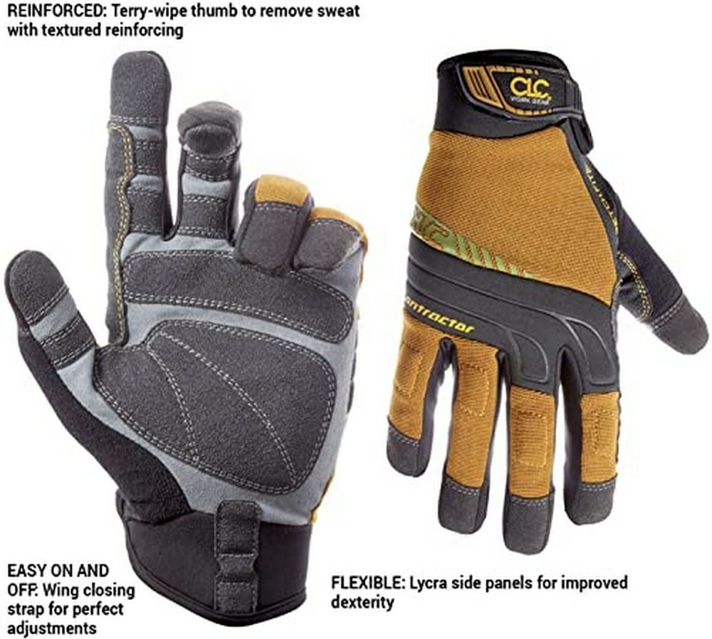 CLC Custom Leathercraft 160X Contractor XtraCoverage Flexible Handle Work Gloves