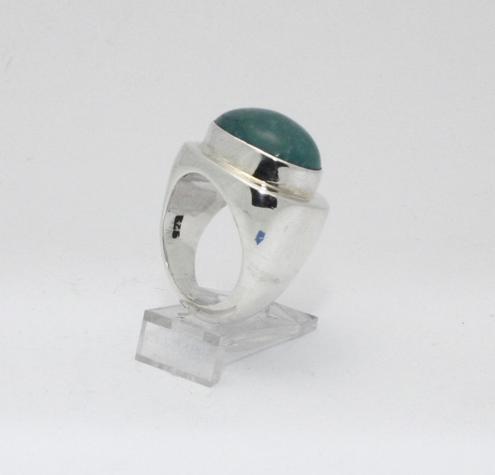 TURQUOISE RING set i SOLID .925 STERLING SILVER Size 6 FREE FAST SHIPPING!!!