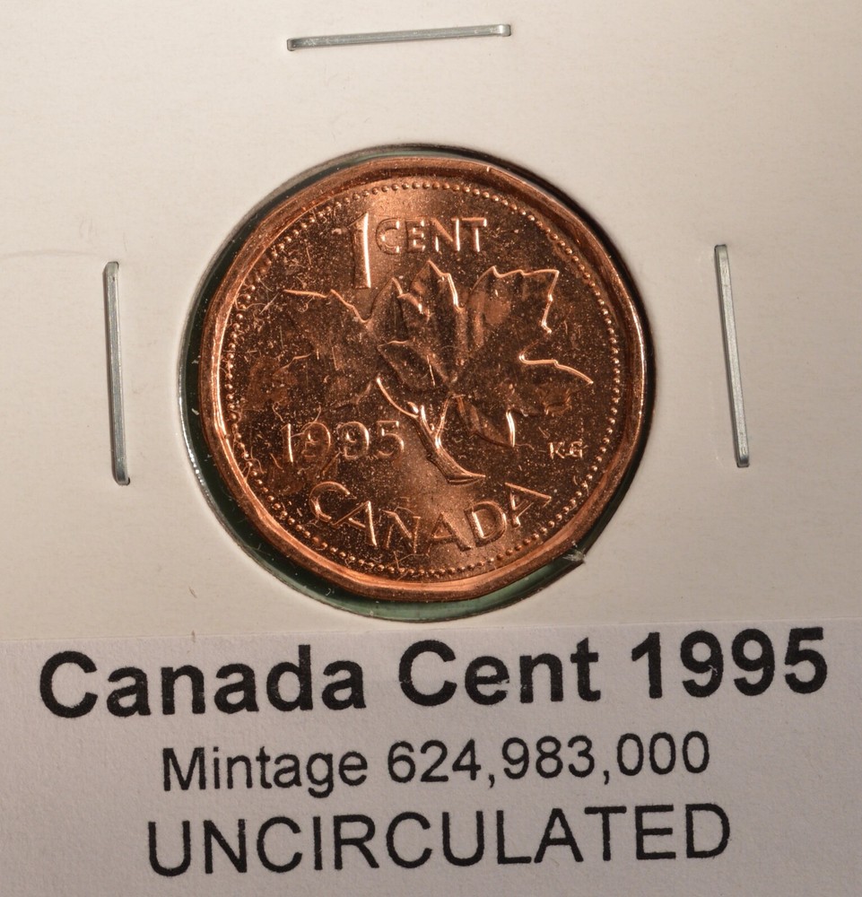 1995 Canada Penny - Uncirculated from Original Mint Roll