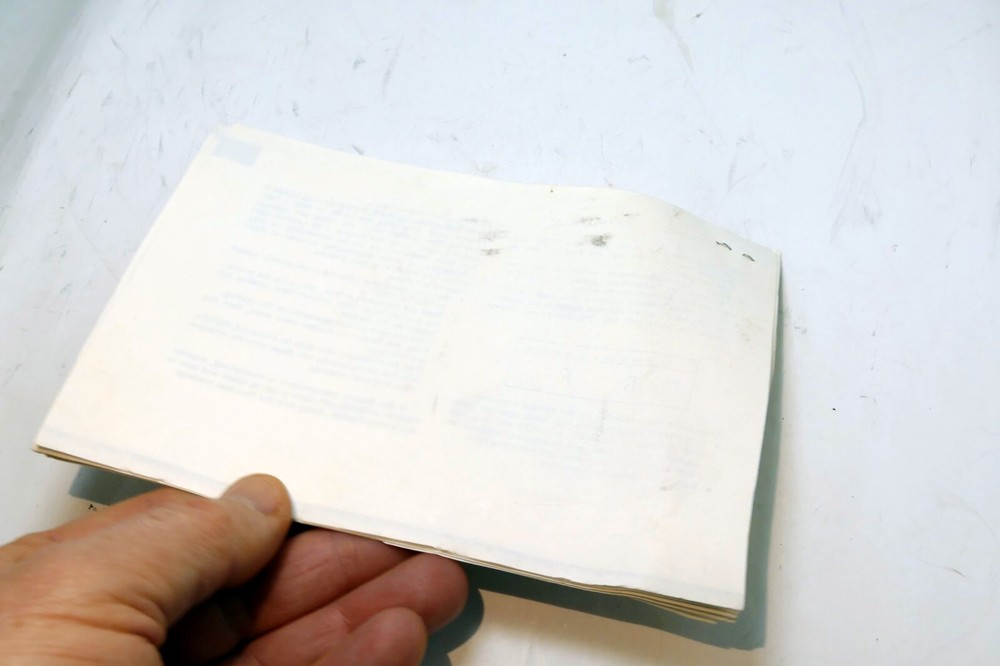 Light Meter IIIF guide printed might be incomplete - as found