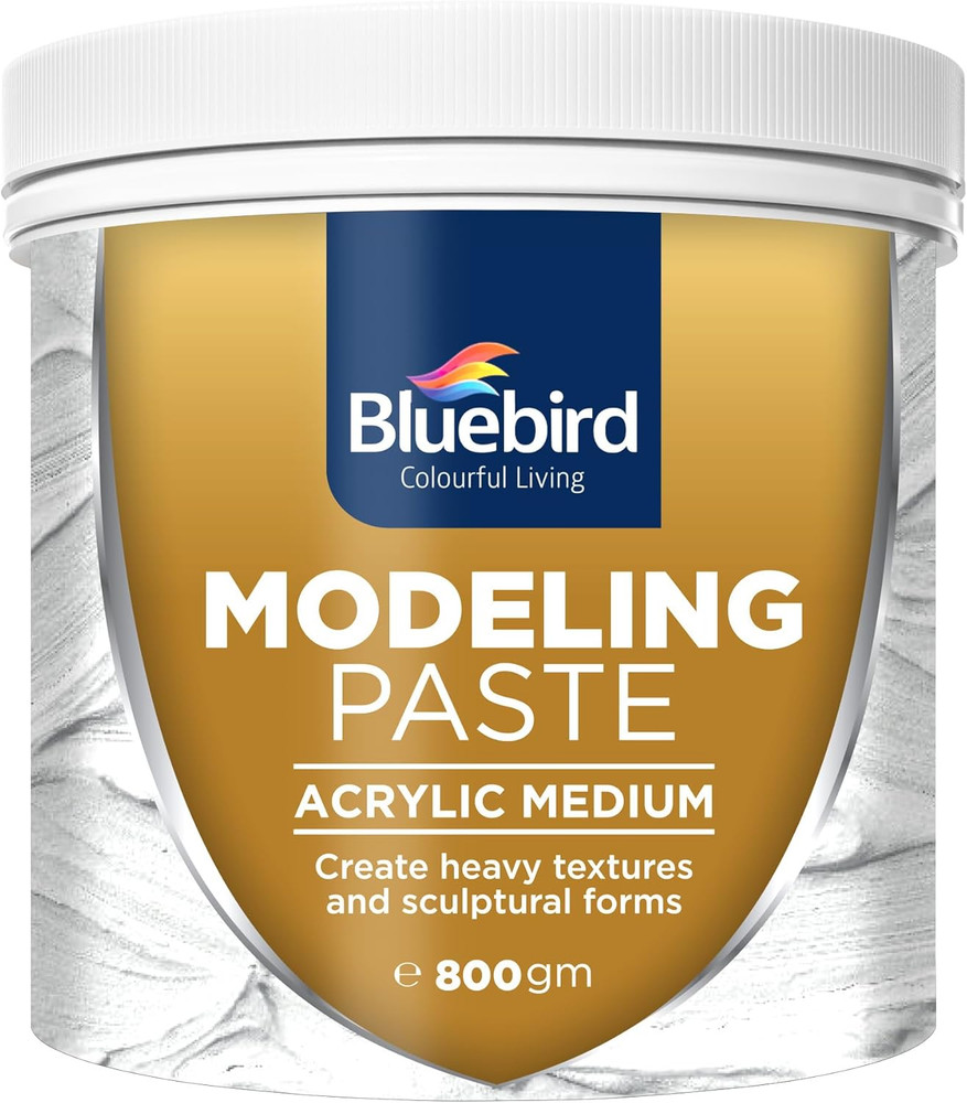Thick Modeling Paste White 28.2 Oz / 800Gm - High Density, Acrylic Medium for Te
