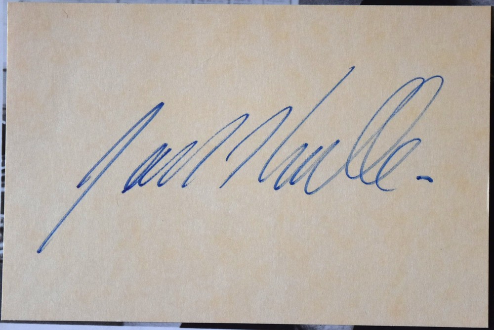 Jarl Kulle Hand Signed Card