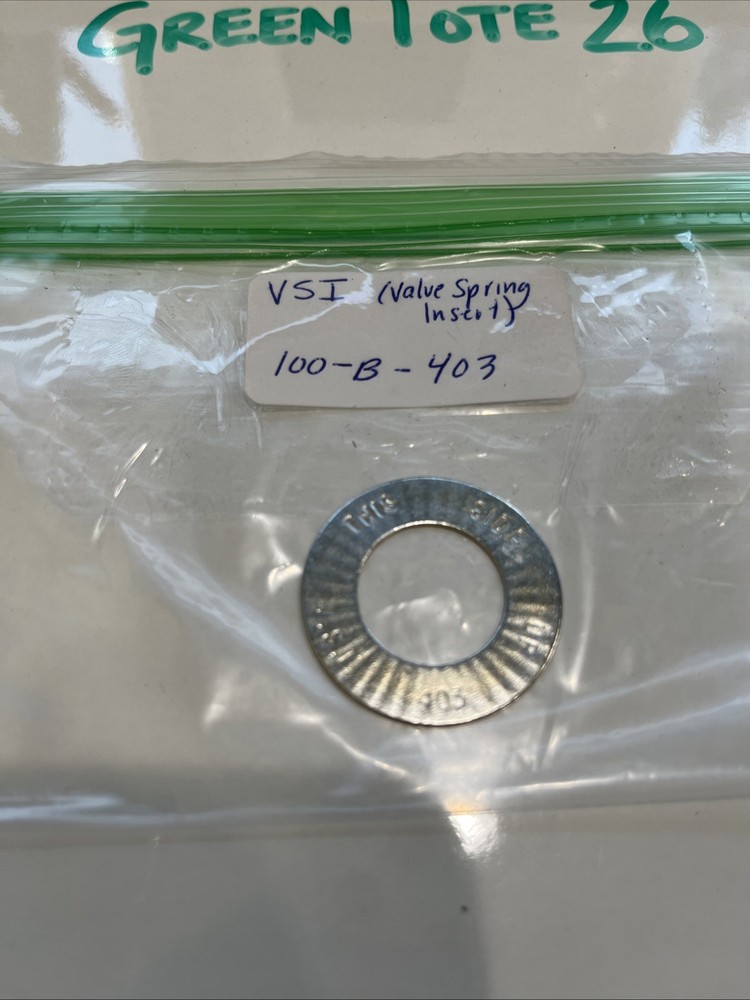 V.S.I. Valve Spring Insert 100-B-403 Sold Single No Box