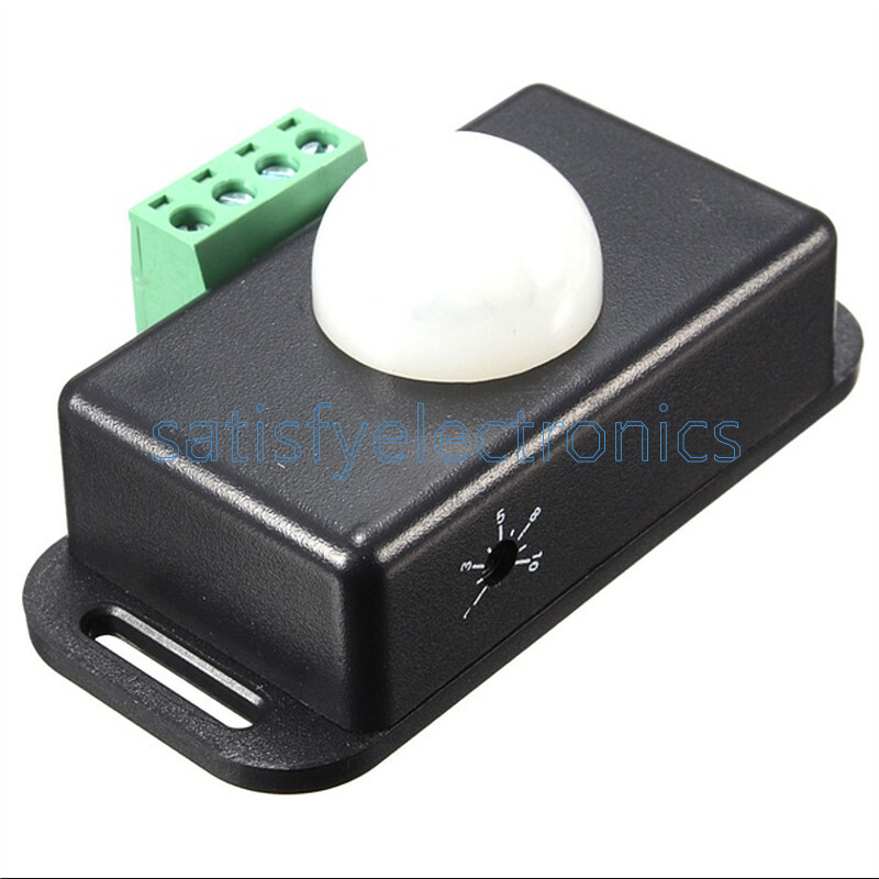 Automatic DC 12V-24V 8A Infrared PIR Motion Sensor Switch For LED light Stylish