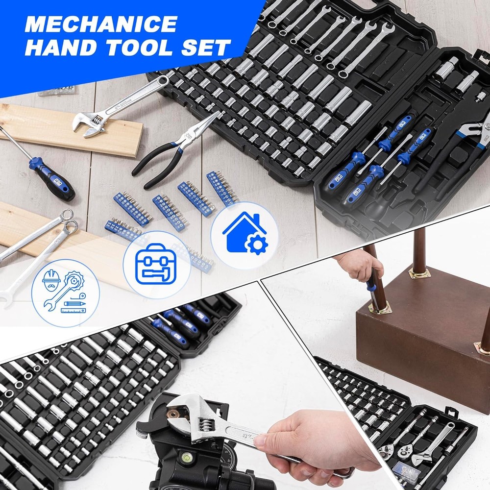 Prostormer 240-Piece Mechanics Tool Set, General Assorted