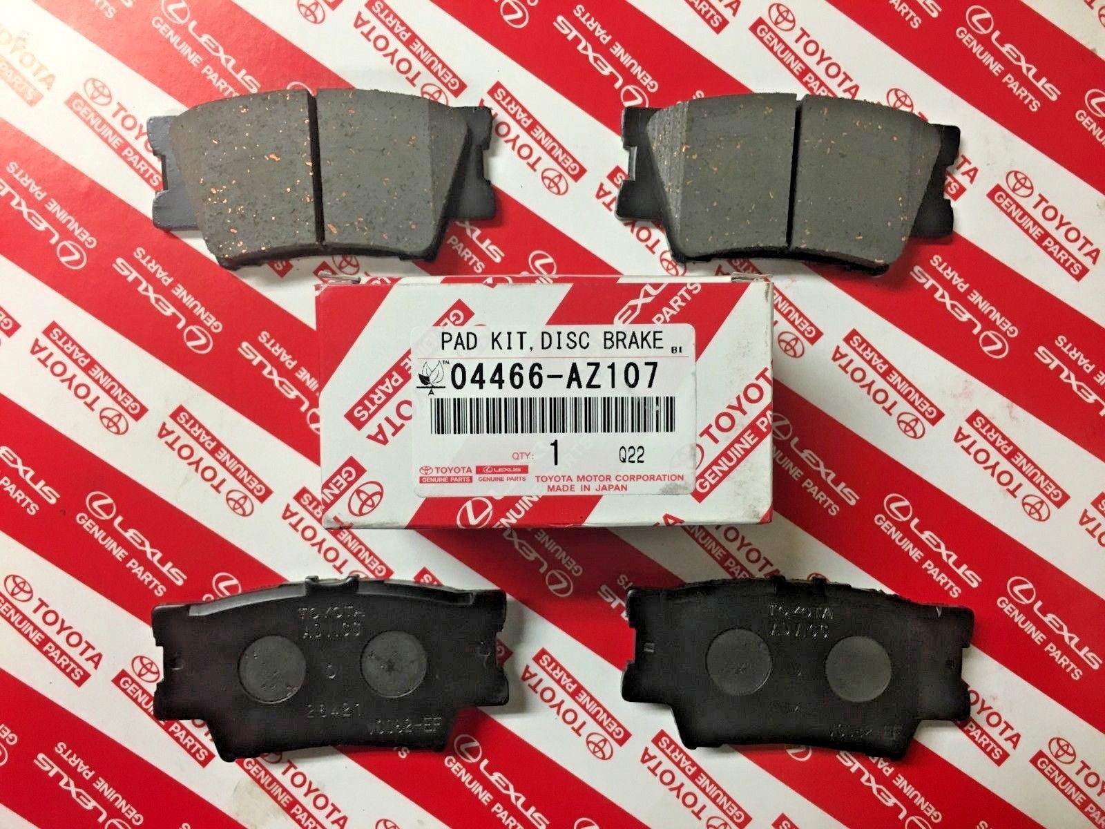2006-2018 Toyota RAV4 / 2007-2017 Camry OEM Genuine Rear Brake Pads 04466-AZ107