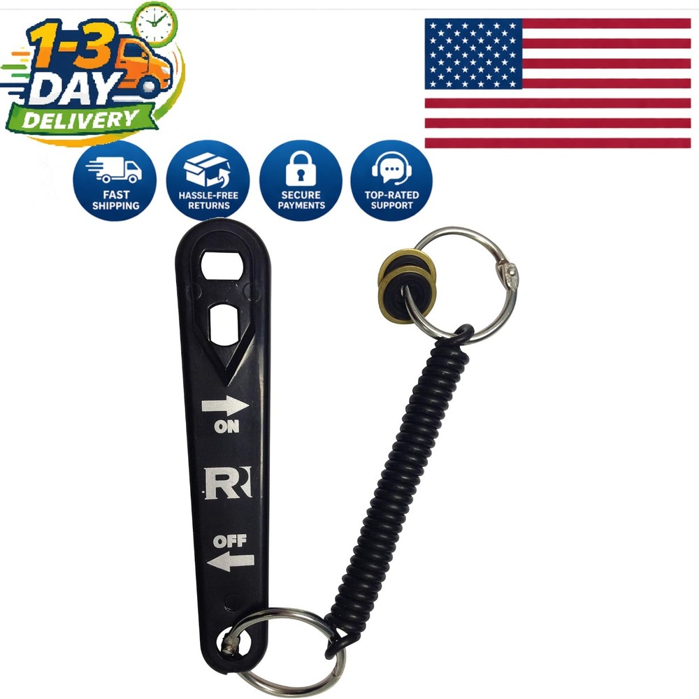 Compact Oxygen Cylinder Wrench Set for O2 Regulators - Includes Bungee Cord