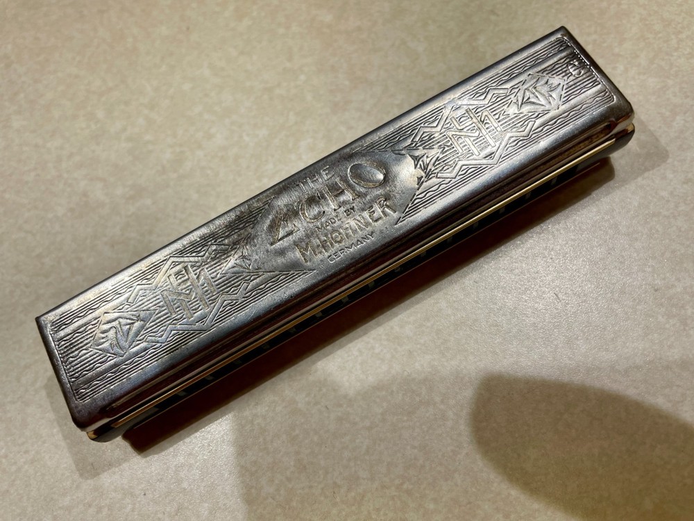 Harmonica Hohner Echo, antique, key of C