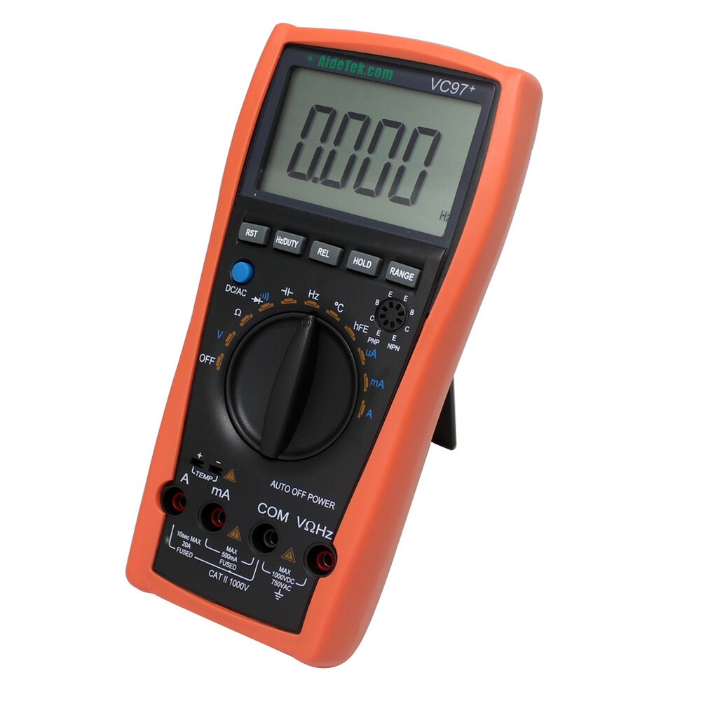 AideTek VC97+ 3999B LCD Auto range multimeter Capacitance Resistance diode US
