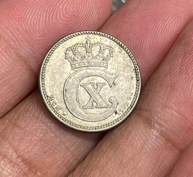 1919 Denmark 25 Ore Coin