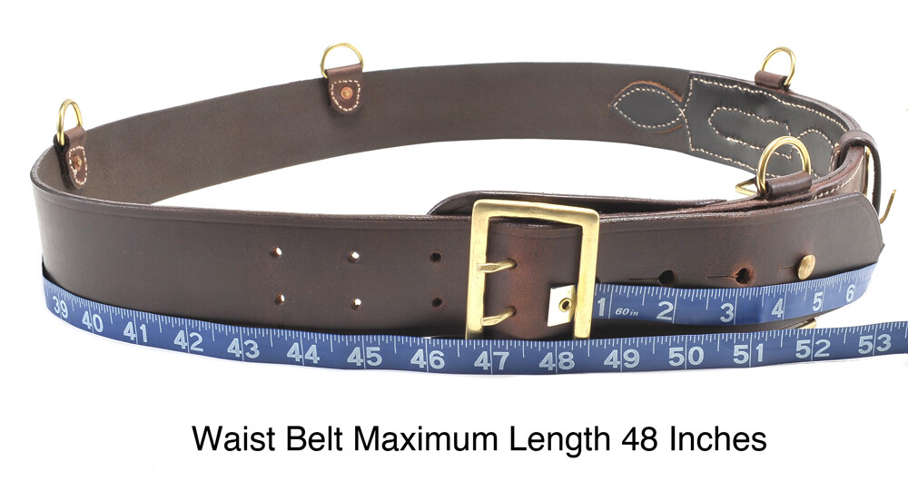 WW1 Sam Browne Belt With Shoulder Strap Premium Drum Dyed Oiled Brown Leather