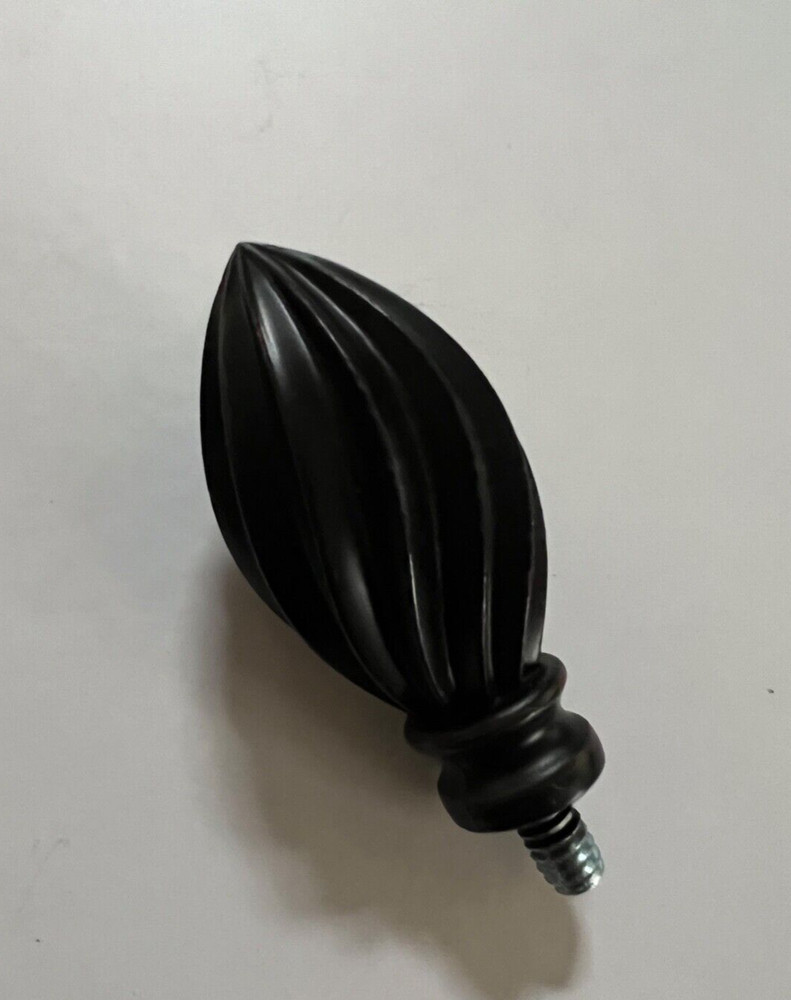 Vintage Black Lamp Finial