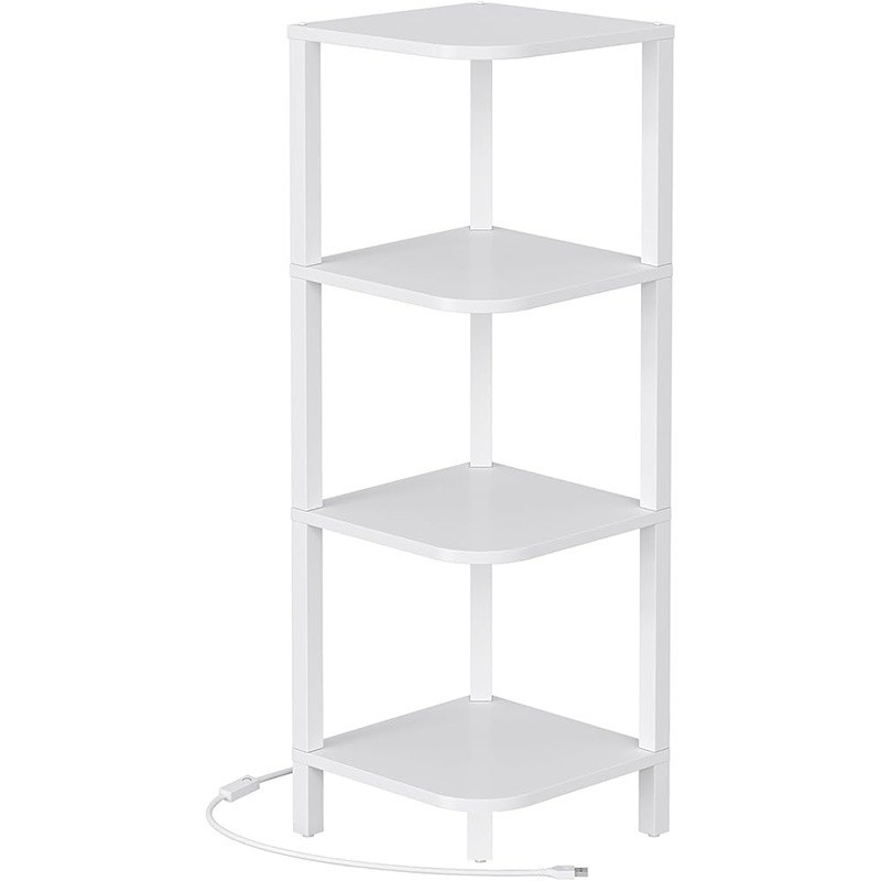 L Shaped Corner Shelf Multi Layer Storage Unit Adjustable Feet Easy Assembly New