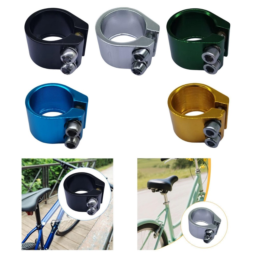 Bicycle Seat Post Clamp 28.6 mm Spare Part Replace Component Lightweight Cycling