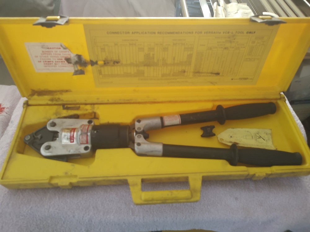 Square D VC6-L Hydraulic Compression Tool, Lug Crimping Tool