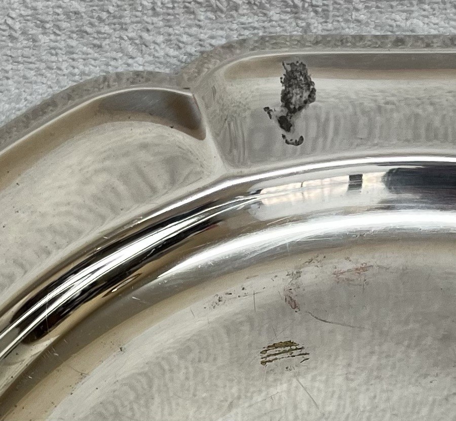 WM Rogers International Silver Co Silverplate Serving Tray 11.5" Decagon Polygon