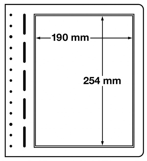 Lighthouse LB1 Album Pages -Blank Full-Page Hingeless Sheets Pack of 10