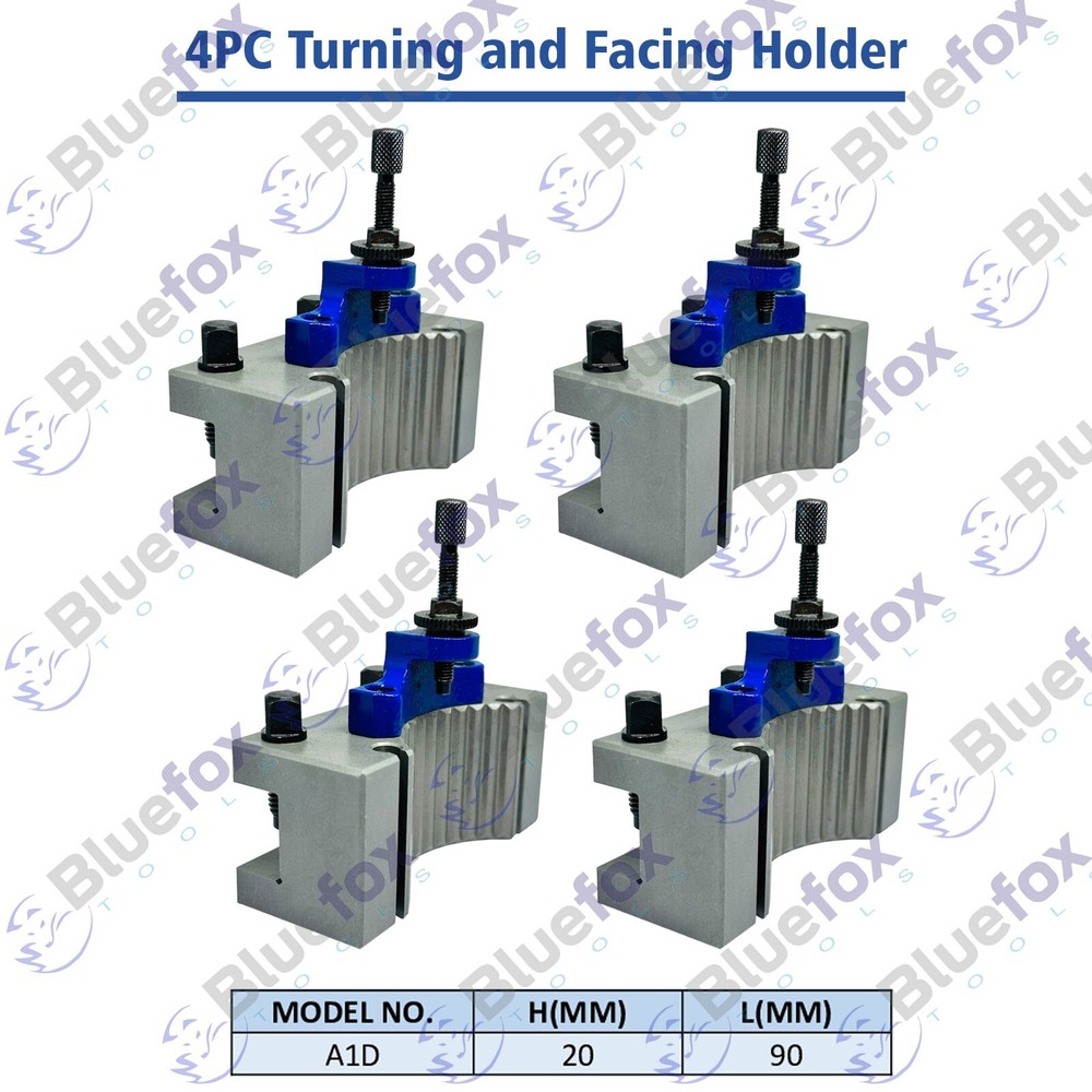 4 PCS A1D2090 Turning Tool Holder For A1 Multifix Quick Change Tool Post 540-100