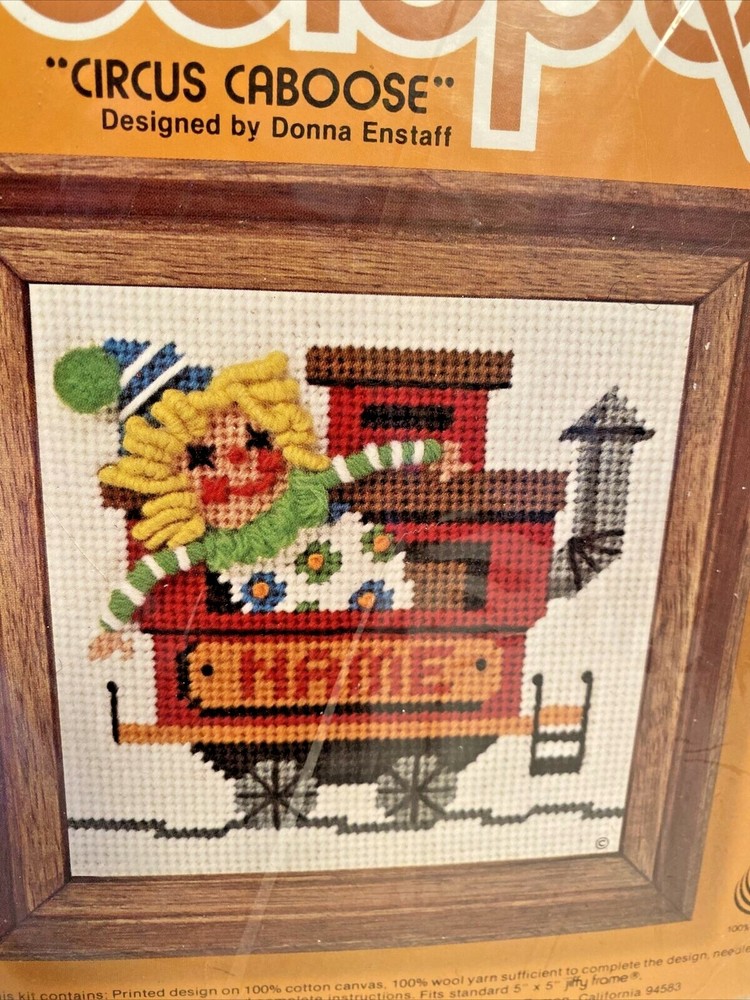 Jiffy Needlepoint "Circus Caboose" #5574 - Sunset Designs