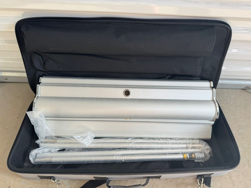 Silver Step Banner Stand 25"L