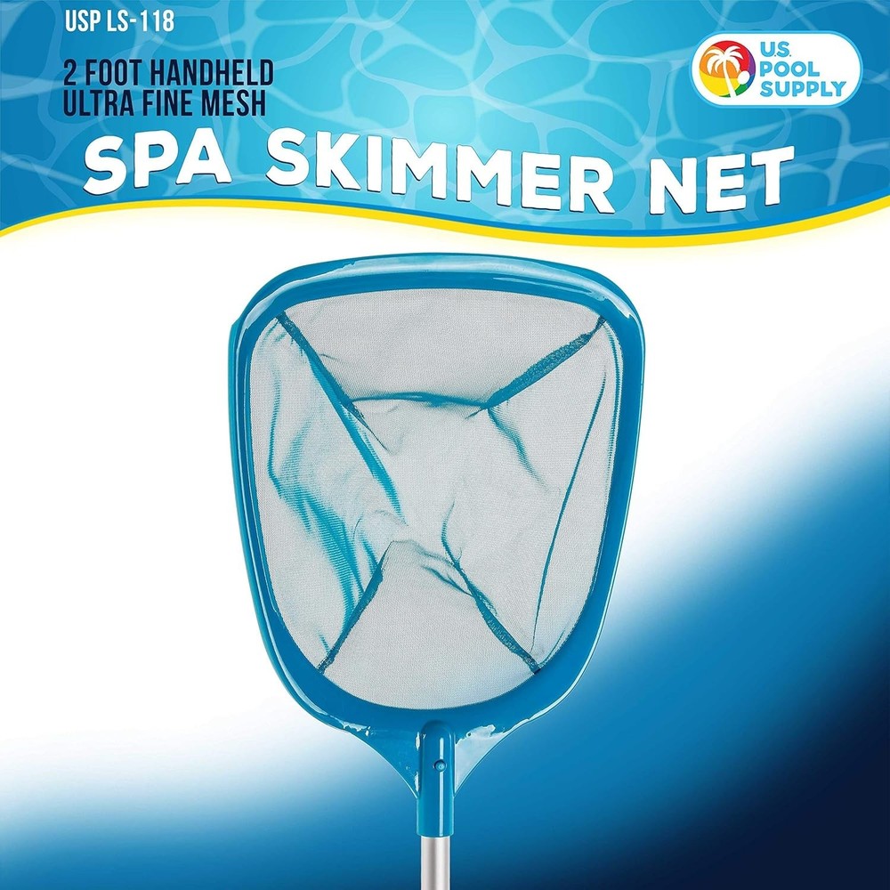 Professional Pool and Spa Leaf Skimmer Net - Lightweight & Effective Cleaner