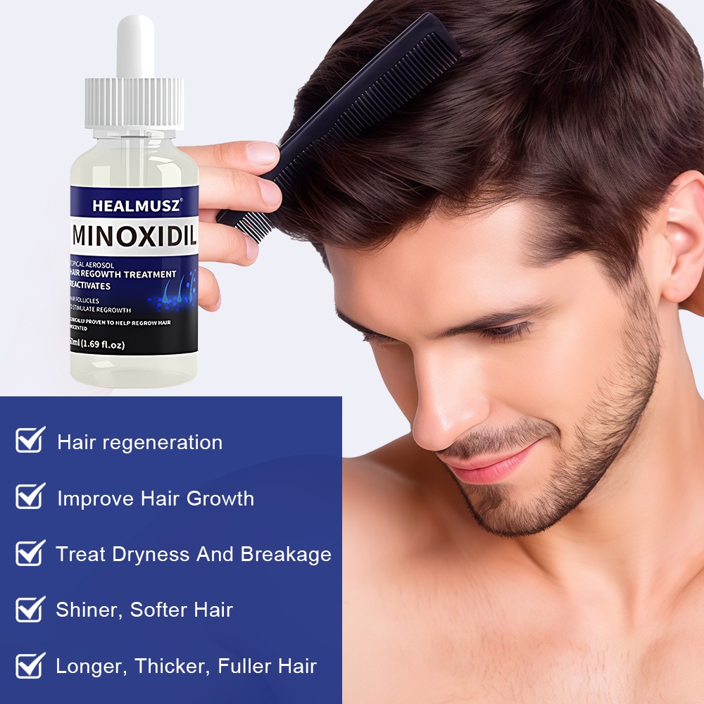 2 Pack Minoxidil 5% Extra Strength Men Hair Regrowth Treatment 2 Month Supply