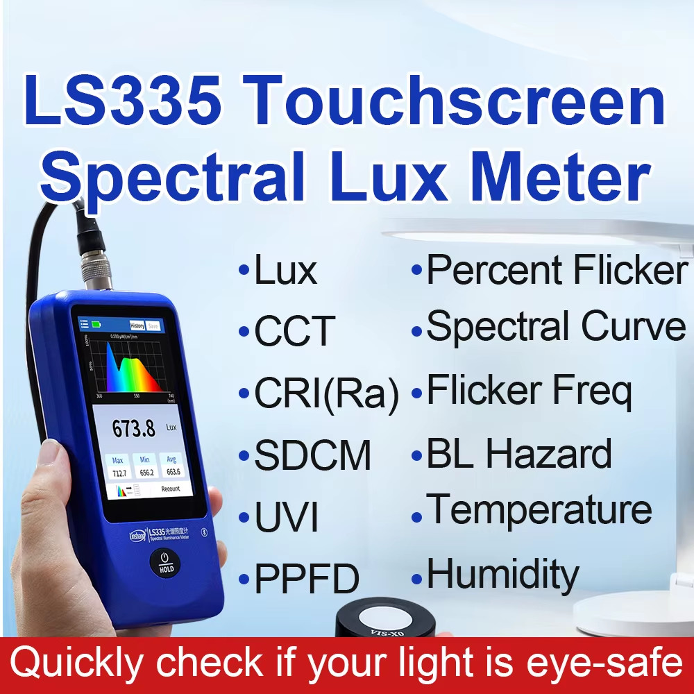 Multi-Parameter Spectral Illuminance Meter CRI meter CCT Lux Tester Spectrometer