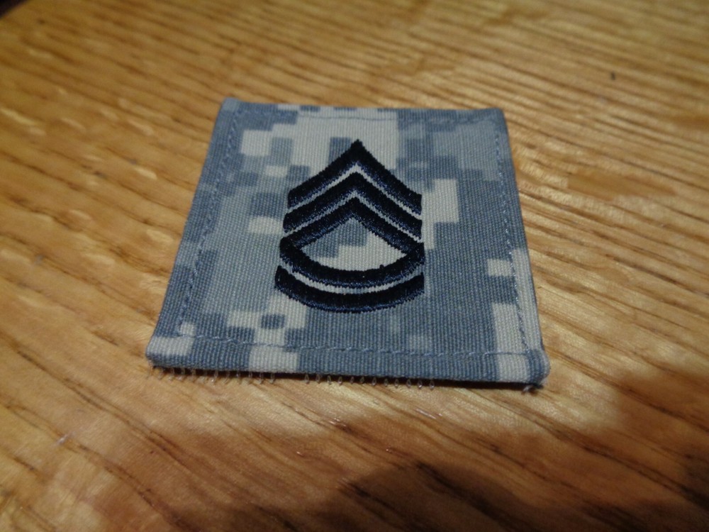ACU E7 SERGEANT FIRST CLASS SFC Rank Patch Hook Fastener 2” X2” US Army NWOT