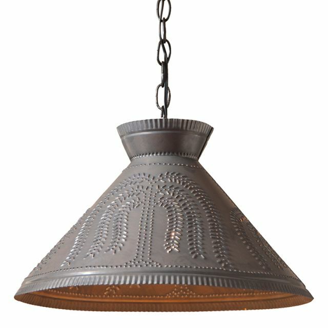 Roosevelt Hang Light with Willow in Kettle Black Tin