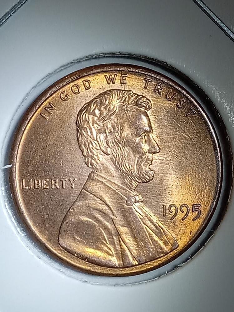 1995 Lincoln Cent With Spiked Head! Nice Looking Coin