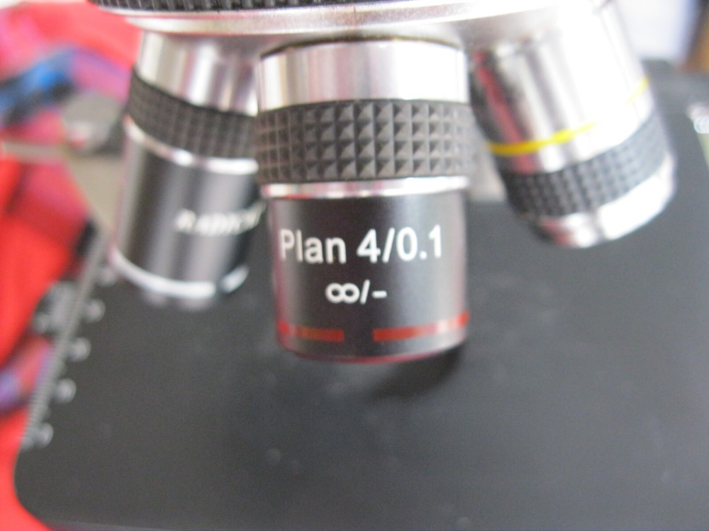 Scientific New York Microscope WITH 4 Objectives Lenses and Dual Eye Head