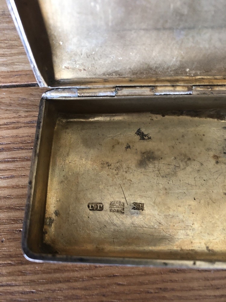Antique Russian Silver Cigarette Case.