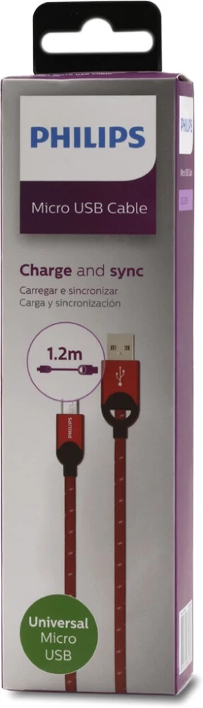 Philips DLC2618 USB to Micro USB Cable 3.9ft/1.2m