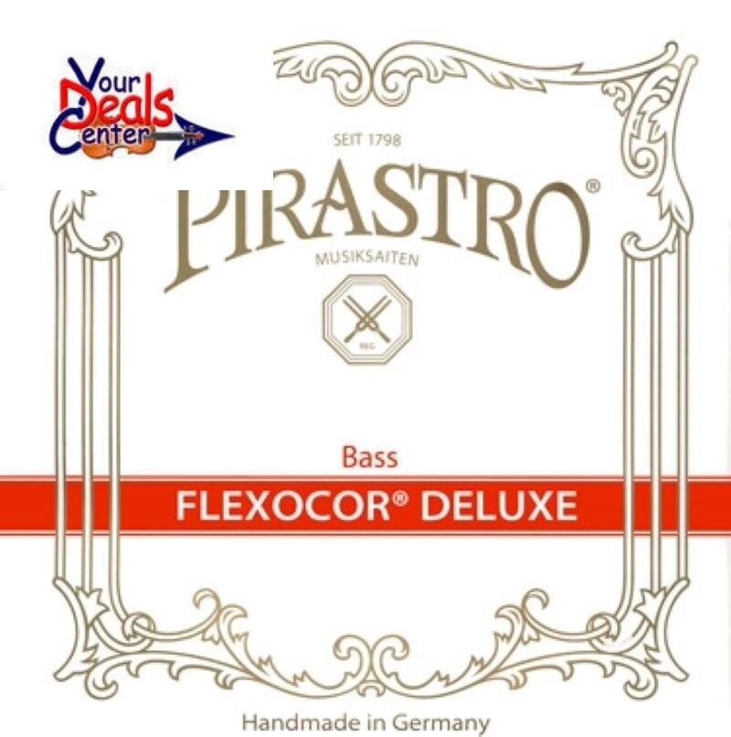 Pirastro Flexocor Deluxe Bass D String 3/4 and Solo Tuning E2  Medium