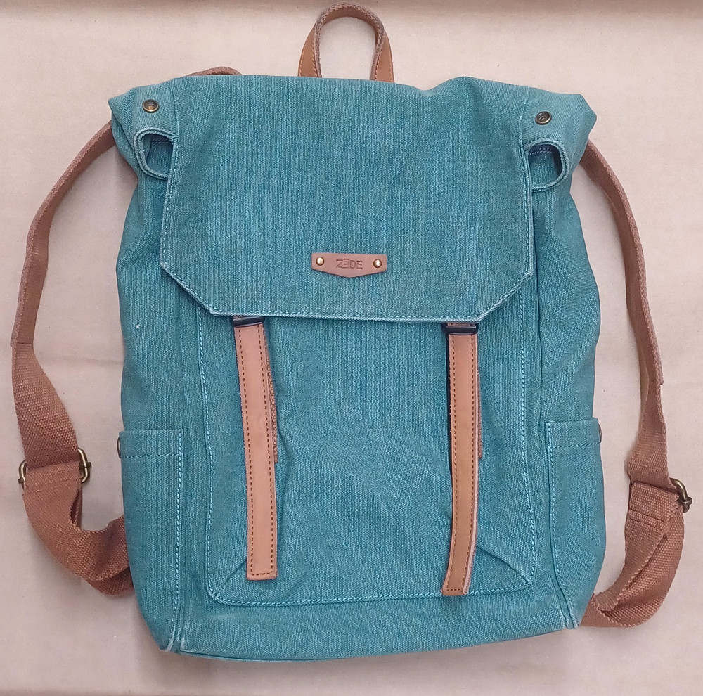 ZEDE Paris Station platform backpack Canvas Leather Designer