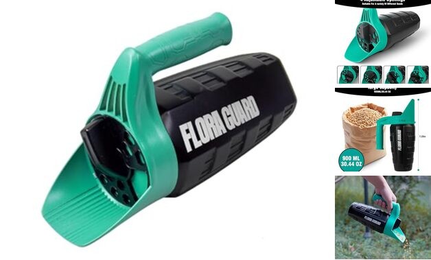 Salt Spreader for Snow, Ice Melt Spreader, Multiple Adjustable Handheld Sizes