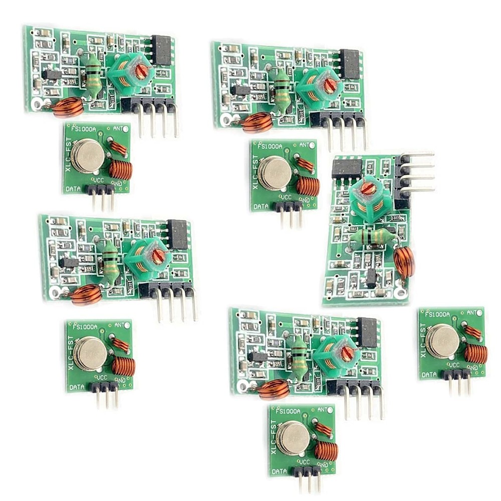 5 PCS 433M Transmitter Receiver Kit High Frequency Module Burglar Alarm