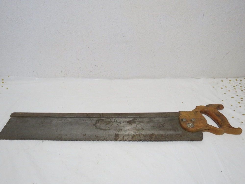 Disston Dovetail Hand Saw 26" Blade Backsaw