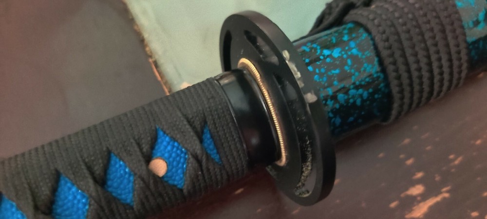 Blue katana 1095 - Hamon