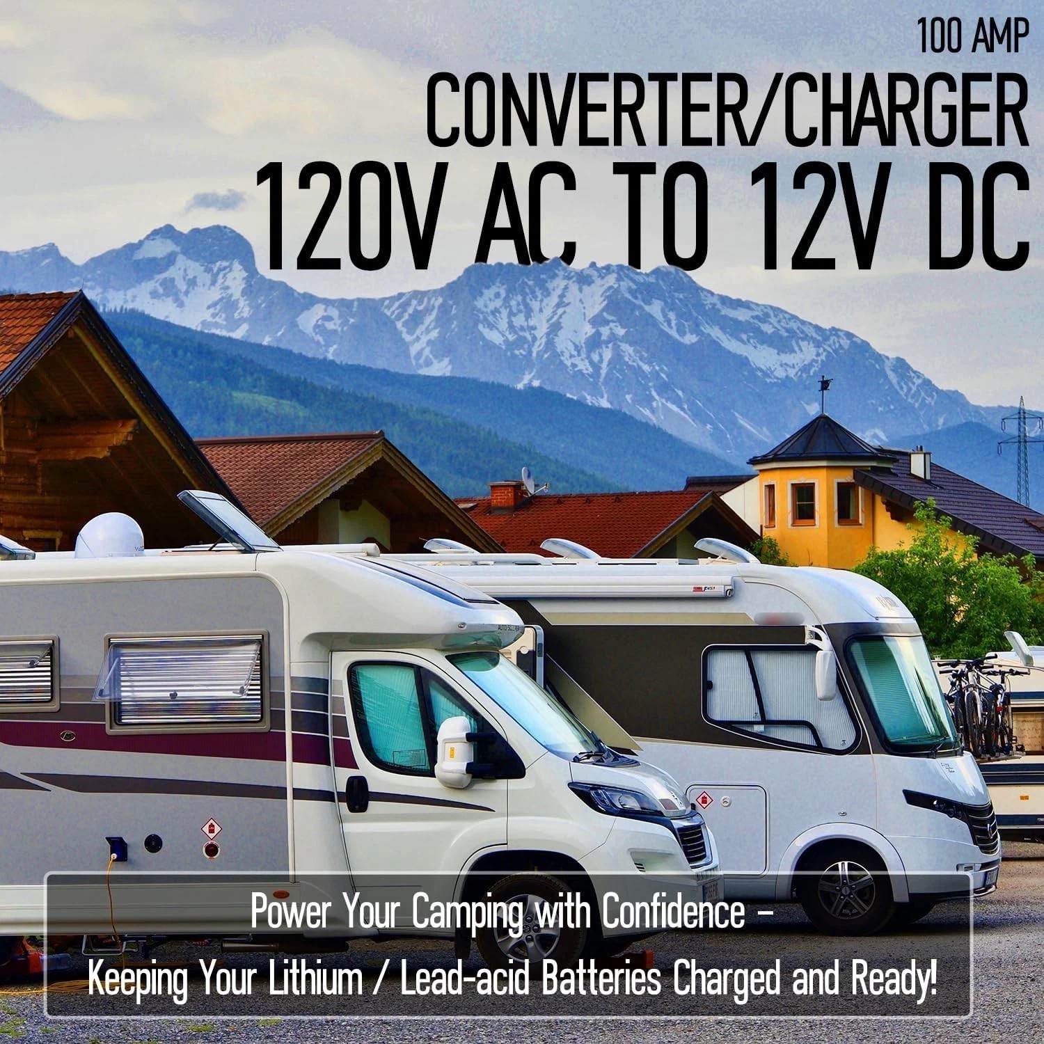 NEW PM3-100LK 100 Amp Power Supply 13V-16V CB Ham Radio Converter