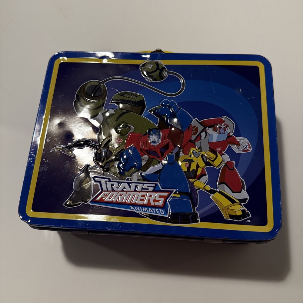 2008 Hasbro Transformers Animated Metal Lunch Box
