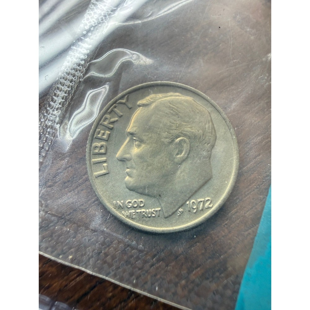 1972 DIME FULL BANDS UNC