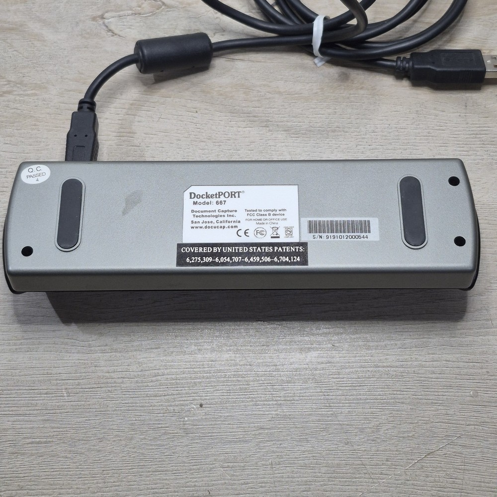 DocketPORT 667 Simplex Card Scanner Compact One Touch Scan