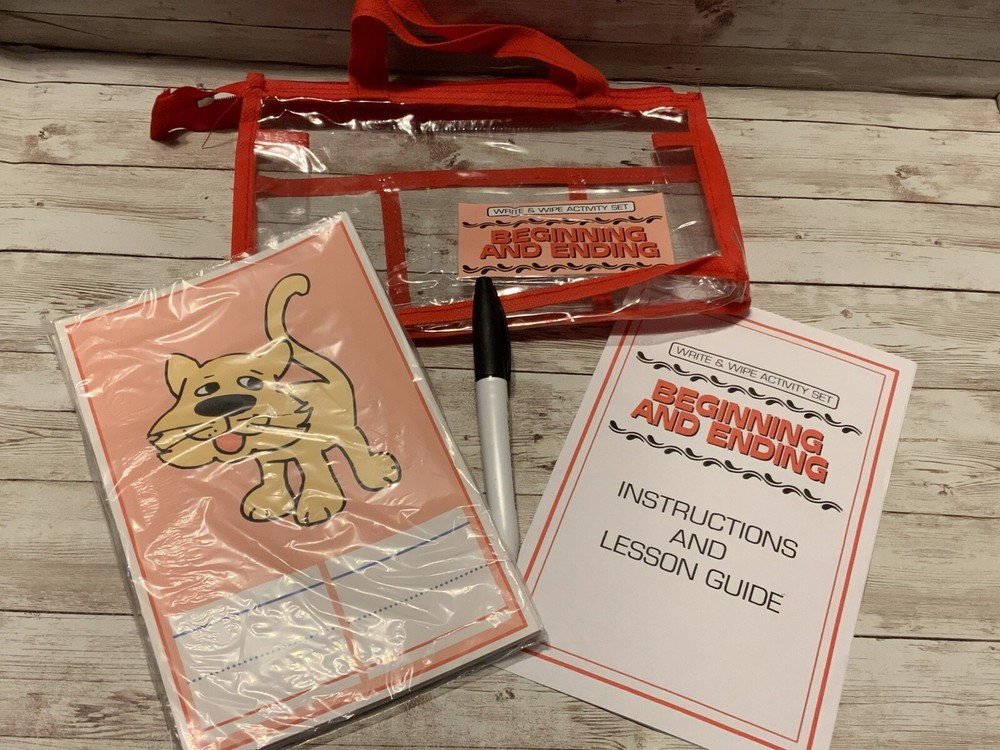 Write & Wipe Activity Set - Beginning And Ending - Learning Center